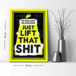 3550AHS-054 Multicolor Decorative Framed MDF Painting