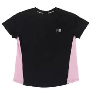 Karrimor Short Sleeve Run T Shirt Junior Girls - Black