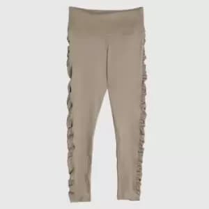 Reebok Studio Ruched Leggings In Grey