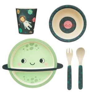 Sass & Belle Space Explorer Bamboo Tableware Set