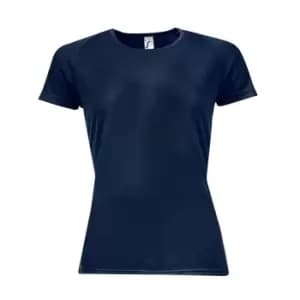 SOLS Womens/Ladies Sporty Short Sleeve T-Shirt (L) (French Navy)