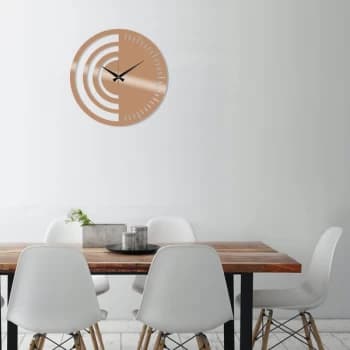 Metal Wall Clock 8 - Copper Copper Decorative Metal Wall Clock