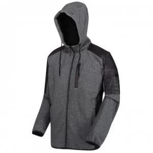 Regatta Wilkin Full Zip Hooded Fleece - Black