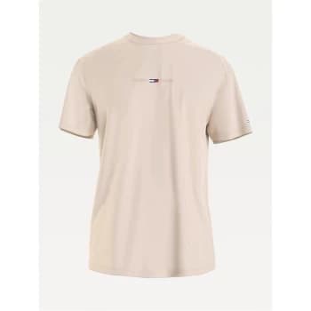 Tommy Jeans Jeans Gel Logo T Shirt - Soft Beige