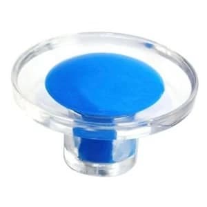 BQ Blue Round Furniture Knob Pack of 1