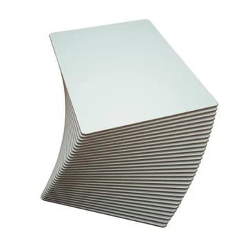 Show-me Rigid Drywipe Board A4 Plain Pack of 30 PFB30