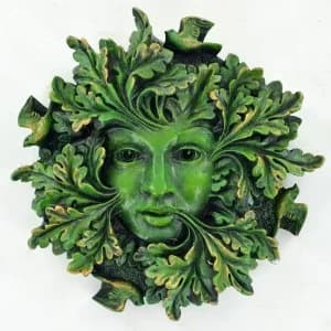 Greenman Green Spirit Wall Plaque