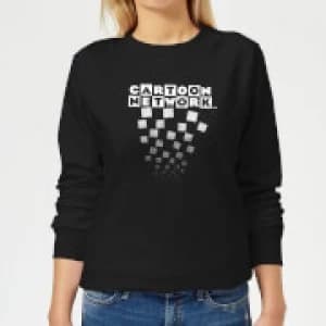 Cartoon Network Logo Fade Womens Sweatshirt - Black