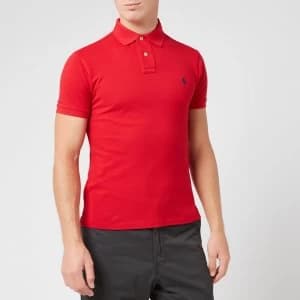 Polo Ralph Lauren Mens Slim Fit Polo Shirt - Red - M