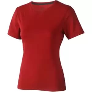 Elevate Womens/Ladies Nanaimo Short Sleeve T-Shirt (L) (Red)