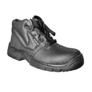 Warrior Mens Steel Toe Chukka Boots (10 UK) (Black)