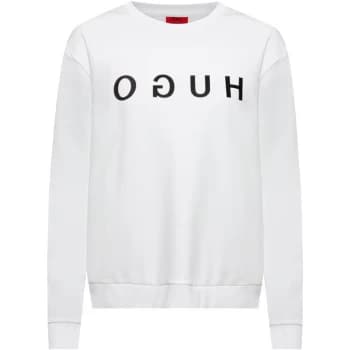 Hugo Logo Sweater Ladies - White