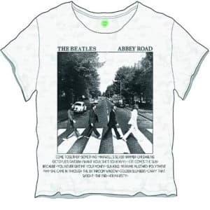 The Beatles - Abbey Road Songs Womens Large T-Shirt - White