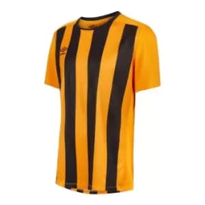 Umbro Short Sleeve Stripe Jersey Mens - Orange