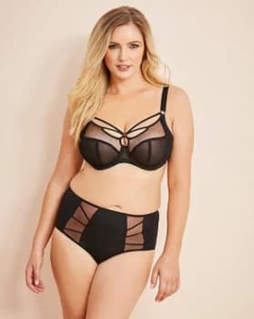 Elomi Sachi Plunge Wired Black Bra