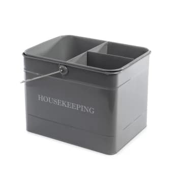 Vintage Housekeeping Caddy Grey M&W