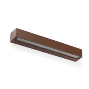 Doro-28 Integrated LED Up Down Lighter Outdoor Wall Light Brown, 3000K, IP65