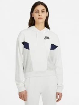 Nike Nsw Heritage Oth Hoody, Grey Size M Women