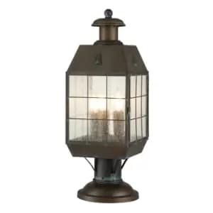 Hinkley Nantucket Outdoor Pedestal Light Aged Brass, IP44