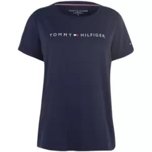 Tommy Bodywear Short Sleeve Small Logo Top - Blue