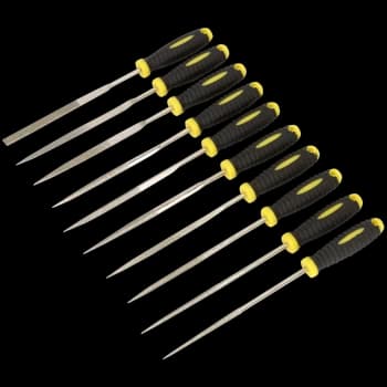Siegen 10 Piece Diamond Needle File Set