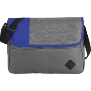 Bullet Offset Convention Messenger (38.5 x 5 x 30 cm) (Grey/Royal Blue) - Grey/Royal Blue