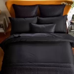 Ted Baker 250 Thread Count Plain Dye Kingsize Duvet Cover, Black