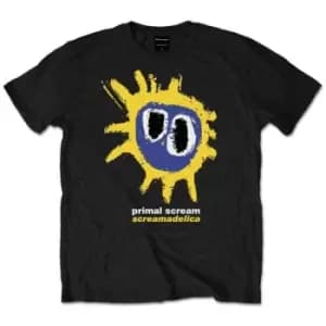 Primal Scream - Screamadelica Yellow Unisex Medium T-Shirt - Black