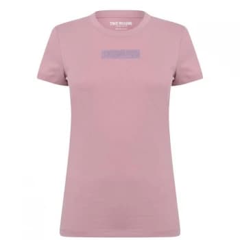 True Religion Crystal Logo t Shirt - Woodrose 6804
