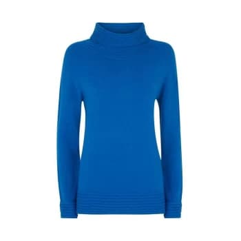 James Lakeland Ribbed Neck Polo - Blue