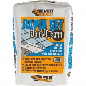 Everbuild Rapid Set Flexiplus Tile Adhesive 20KG