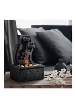Peaktop Water Table Top Fountain Indoor Grey Ornament With Lights Pt-Tf0003-Uk