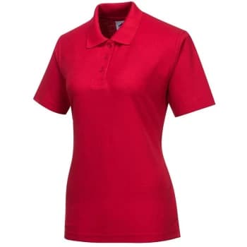 Portwest - B209RERM - sz M Naples Ladies Polo Shirt Workwear - Red