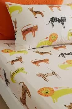 Khari Animals' Cotton Fitted Sheet