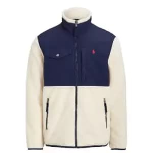 Polo Ralph Lauren Sherpa Full Zip Jacket - Cream
