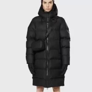 Rains Quilted Padded Coated-Shell Coat - S