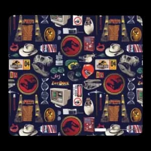 Jurassic Park Retro Icons Gaming Mouse Mat - Small