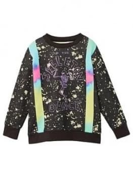 Mango Boys Skeleton Sweatshirt Black Size 7 8 Years