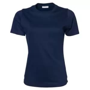 Tee Jays Womens/Ladies Interlock Short Sleeve T-Shirt (3XL) (Navy Blue)