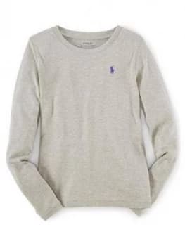 Ralph Lauren Girls Classic Long Sleeve T-Shirt - Grey