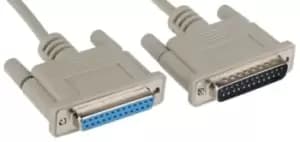 Roline 11.01.3630 Computer Cable, Dsub 25P Plug/socket, 3M