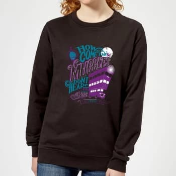 Harry Potter Knight Bus Womens Sweatshirt - Black - XXL