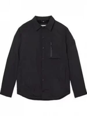 Calvin Klein Jeans Ck Jeans Fleece Lined Overshirt, Black, Size 2XL, Men