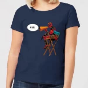 Marvel Deadpool Director Cut Womens T-Shirt - Navy - L