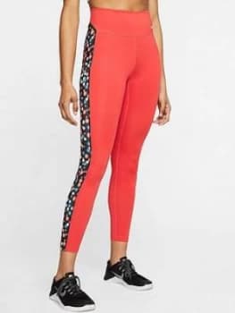 Nike The One Heritage Daisy Leggings - Red