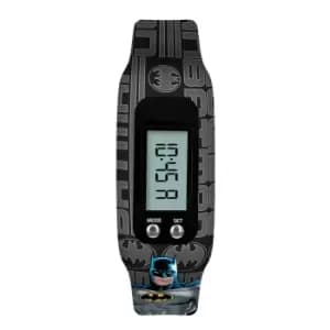 Warner Brothers Batman LCD Tracker Watch with Silicone Strap