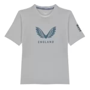 Castore England Crew T Shirt Juniors - Blue