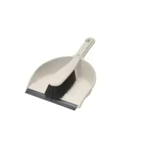 Addis Stiff Dustpan And Brush Set, Linen