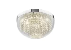 Harper Medium Ceiling 12W 950lm LED 4000K Polished Chrome, Crystal