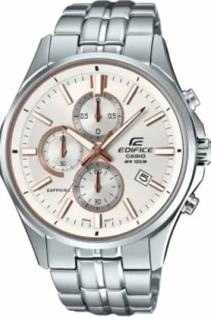 Mens Casio Edifice Sapphire Chronograph Watch EFB-530D-7AVUER